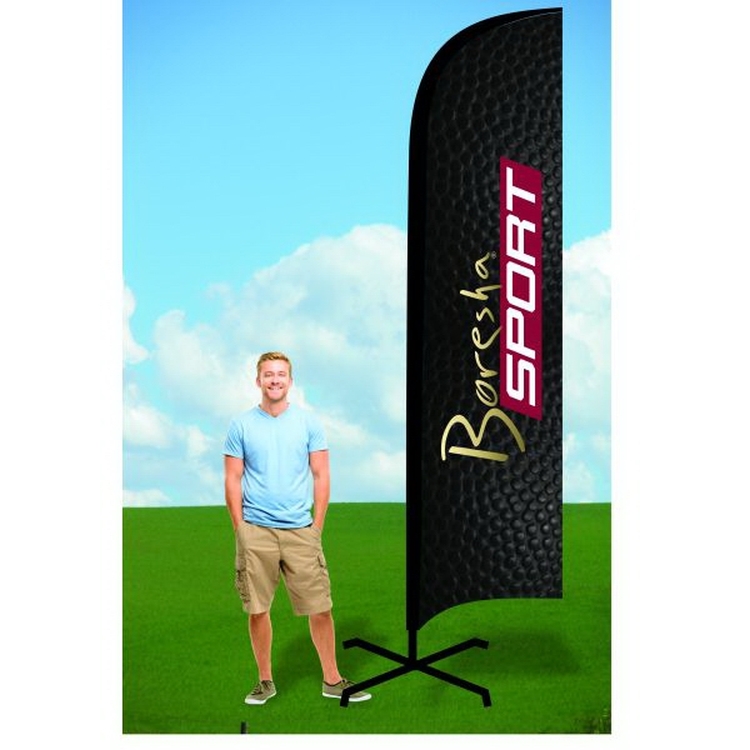 11ft Flutter Flags with X Stand-Double