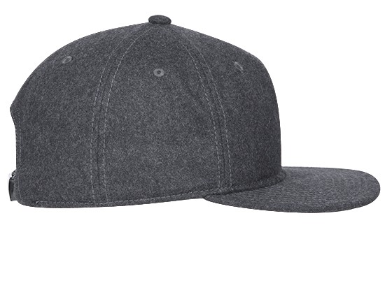 OTTO CAP® 6 Panel Mid Profile Flat Visor Strapback Hat 12
