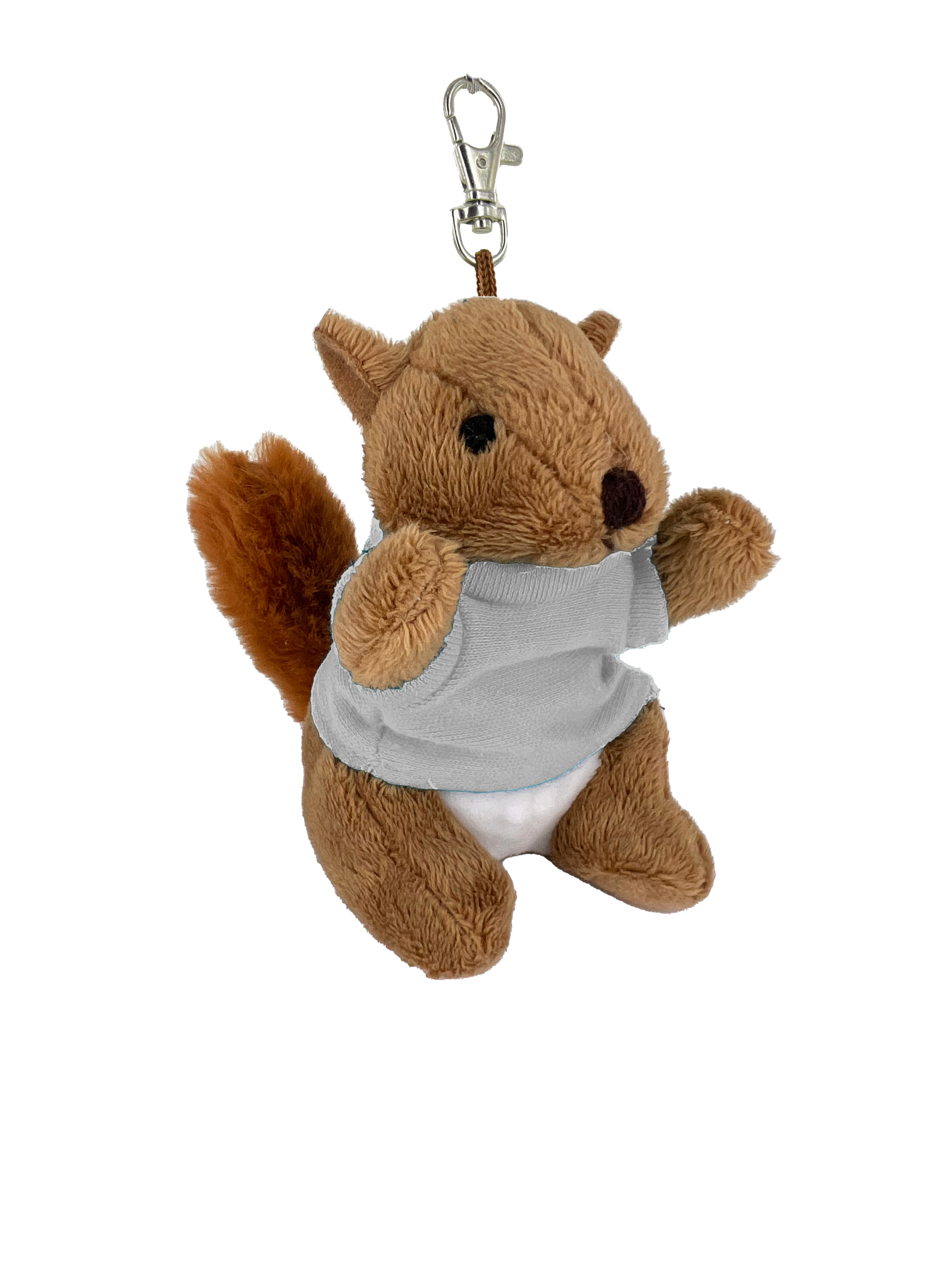 Soft Plush Squirrel 4" Keychain 19