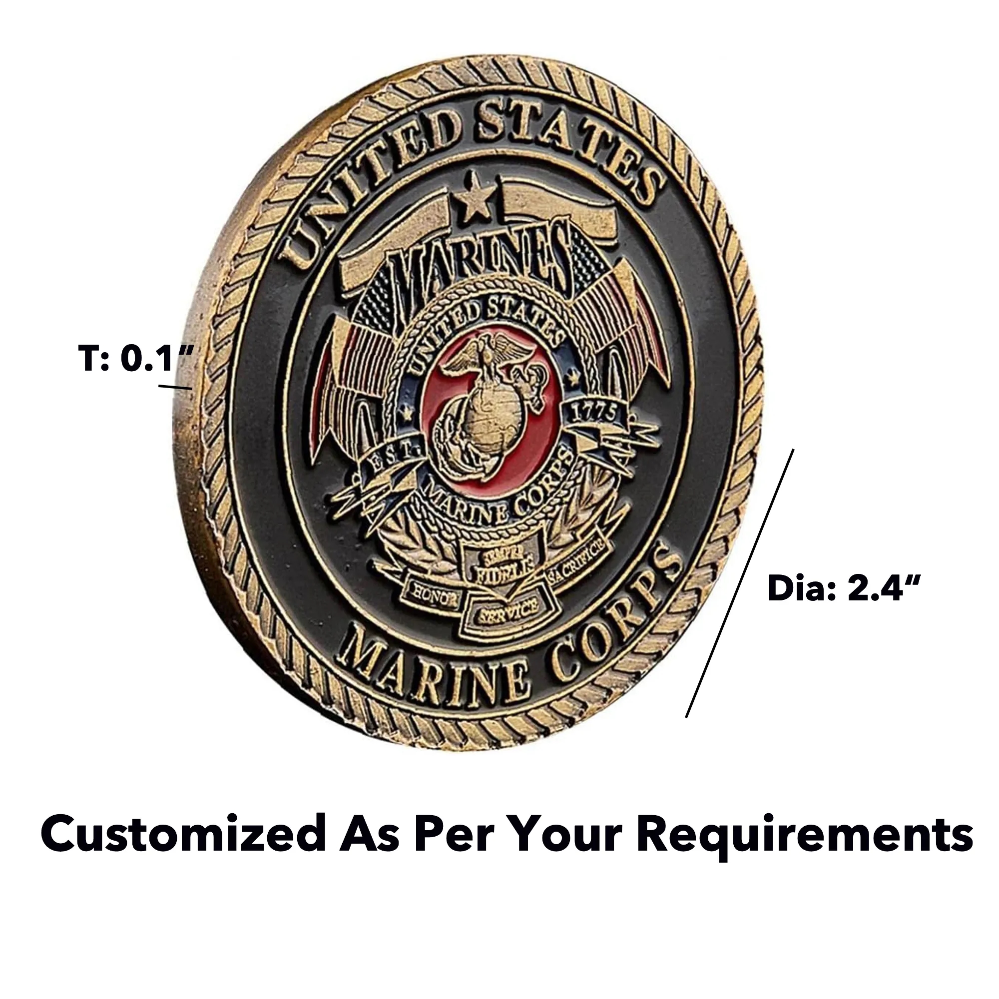 Customizable Pattern Commemorative Coin 3