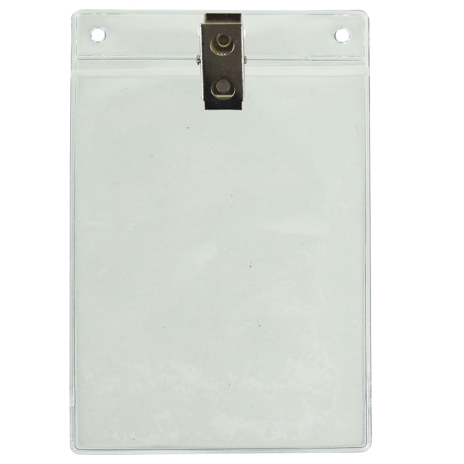 3x4 inch Vertical Vinyl Badge Holder With Swivel Clip