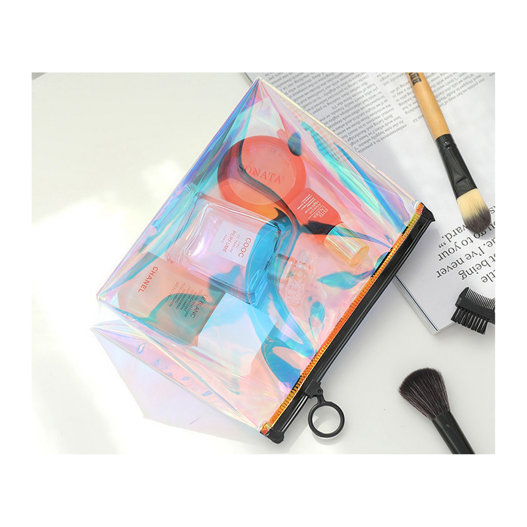 PVC Translucent Frosted Zipper Bag 5