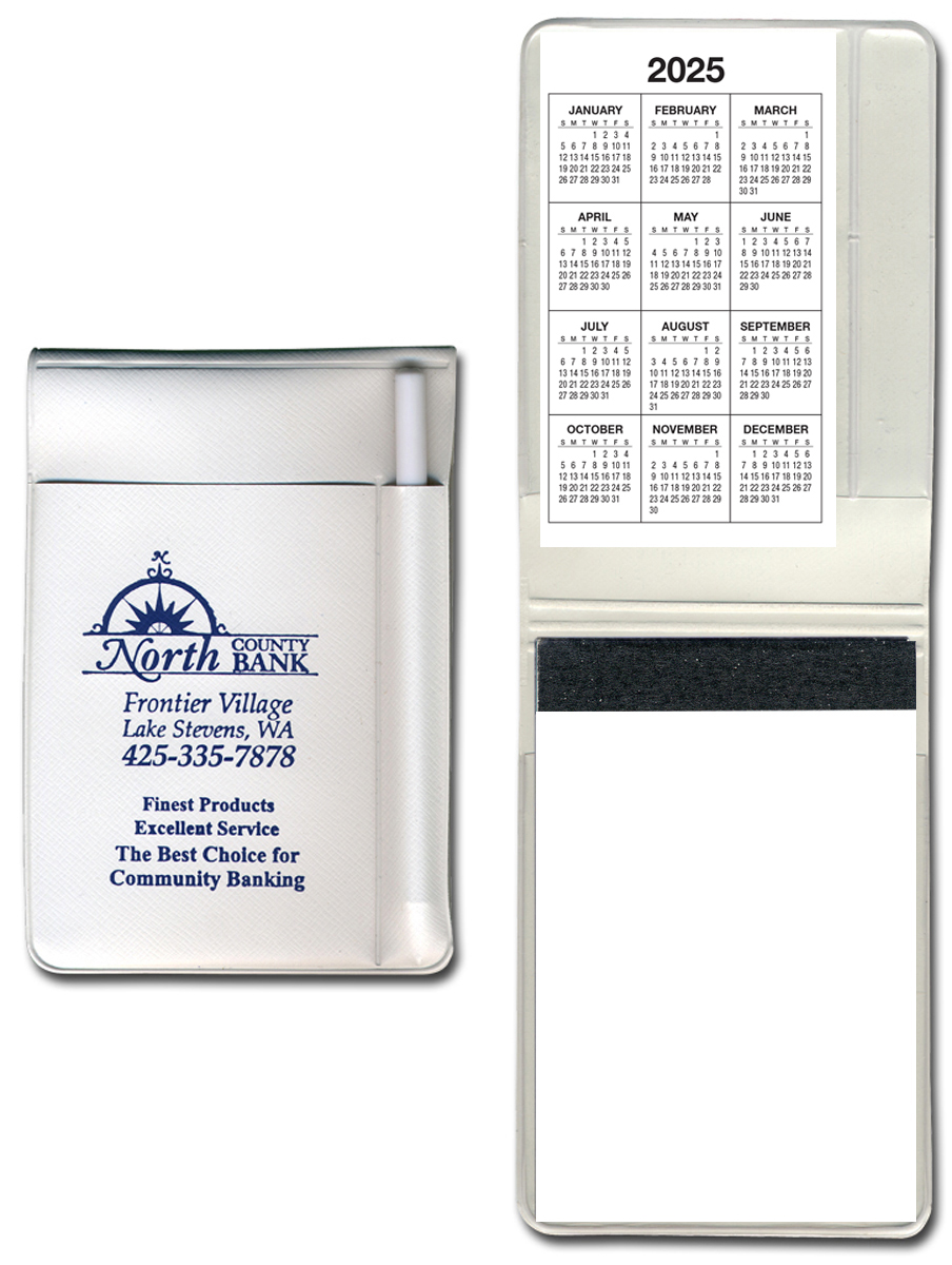 Standard Vinyl 100-Page Memo Book With White Pen 15