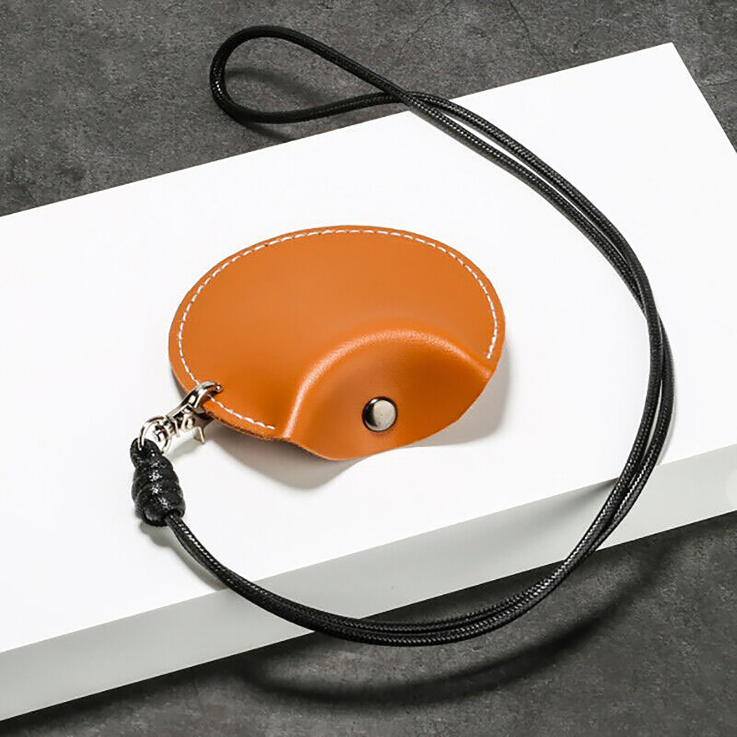 PU Leather Earphone Carrying Case w/ Lanyard 11