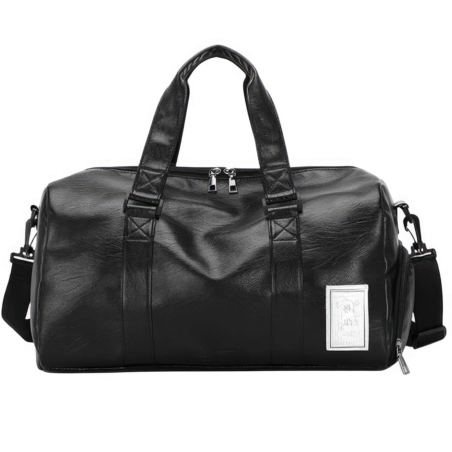 PU Leather Travel Sports Duffel Bag - Gym Yoga 3