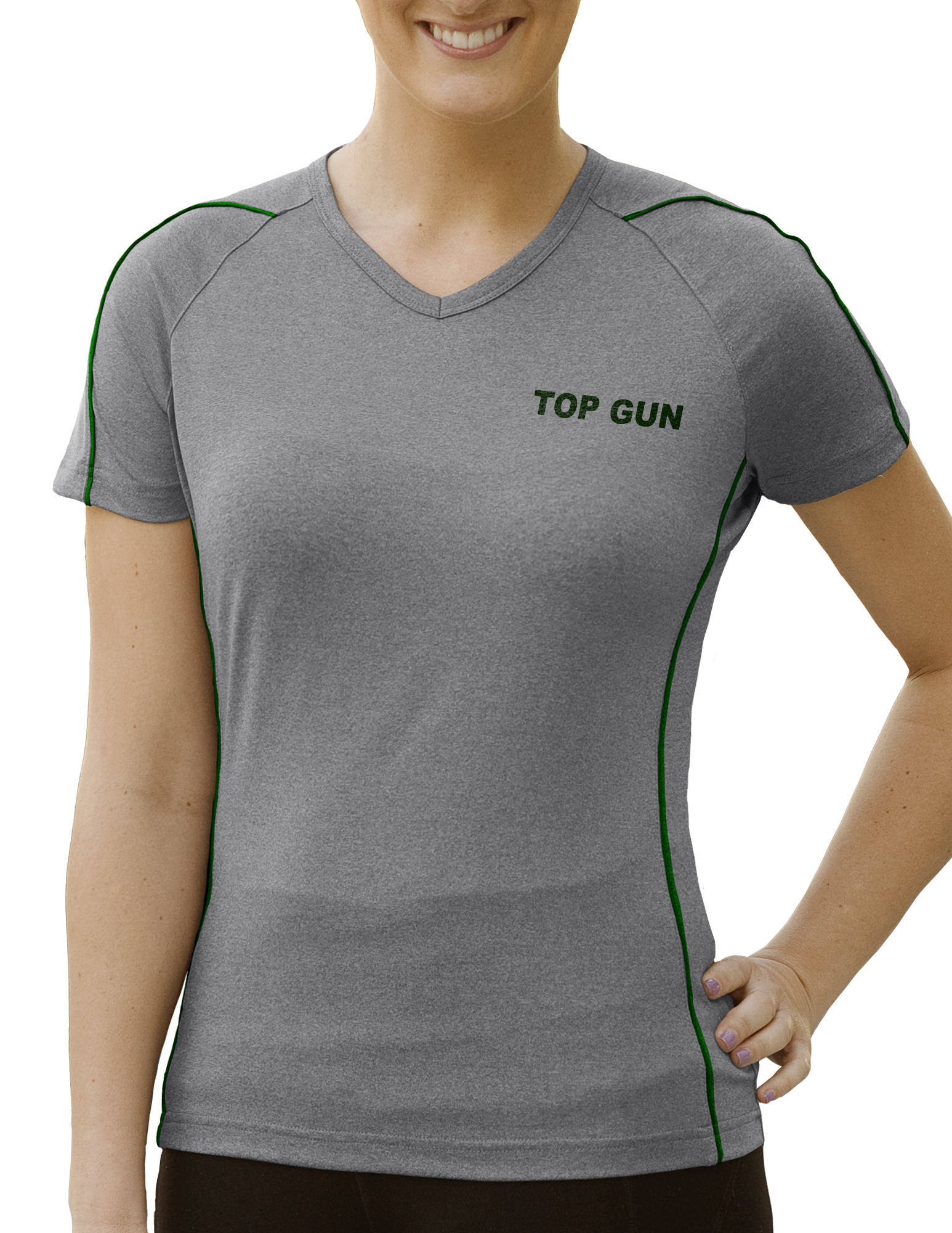 Ladies' Top-Gun Heather Tee Shirt 1