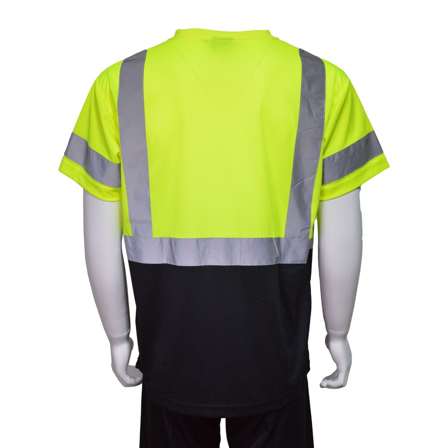 rPET Class 3 Color Block Reflective Safety T-Shirt W/ Pocket 5