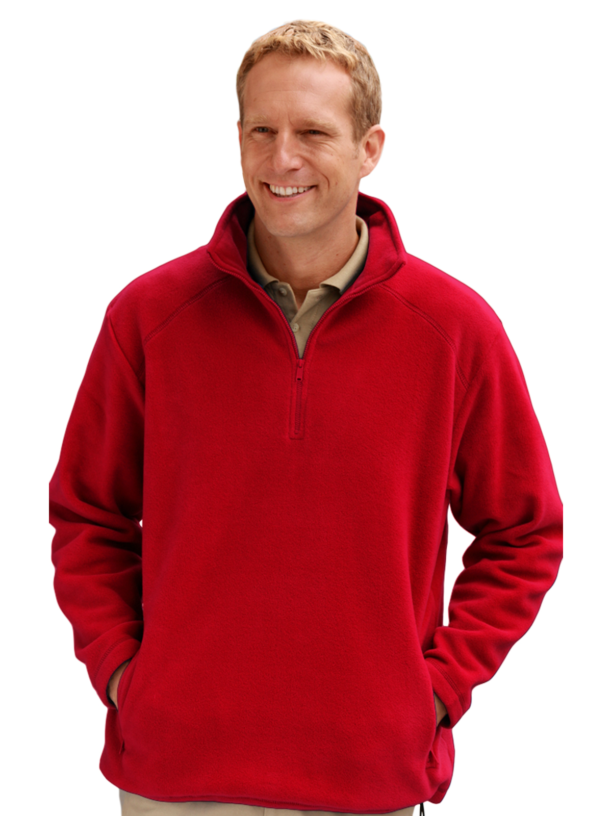 Blue Generation - Unisex 2-Pocket Micro Fleece Zip Pullover 4