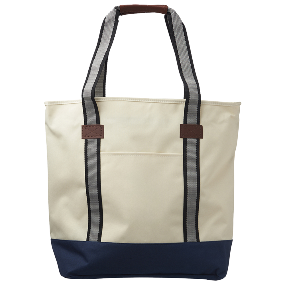 Top Zipper Closure Polyester Cotton Canvas Tote Bags