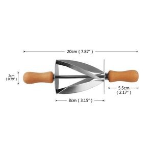Roller Stainless Steel Croissant Cutter 2