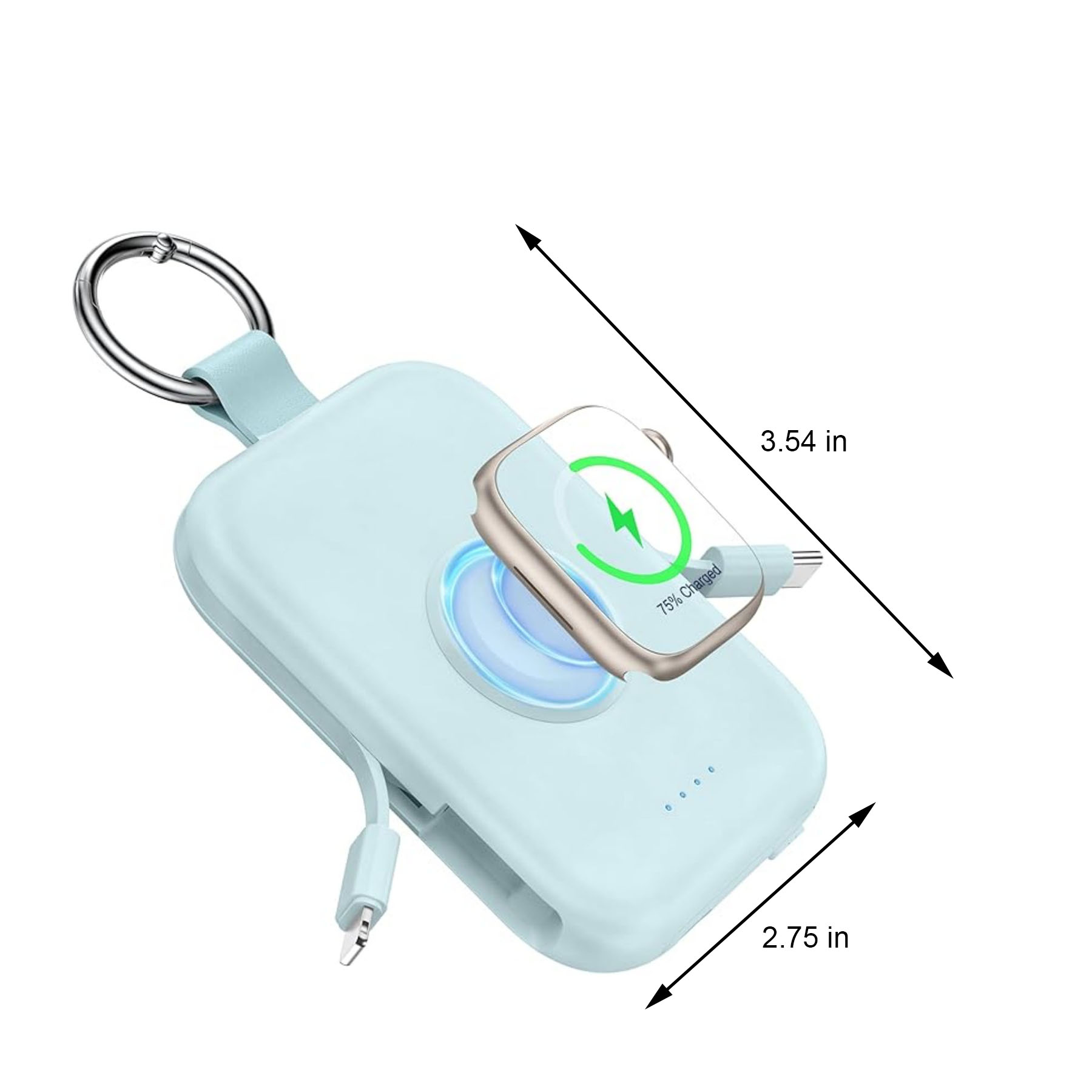 5000mAh Built in Cable Power Bank 9