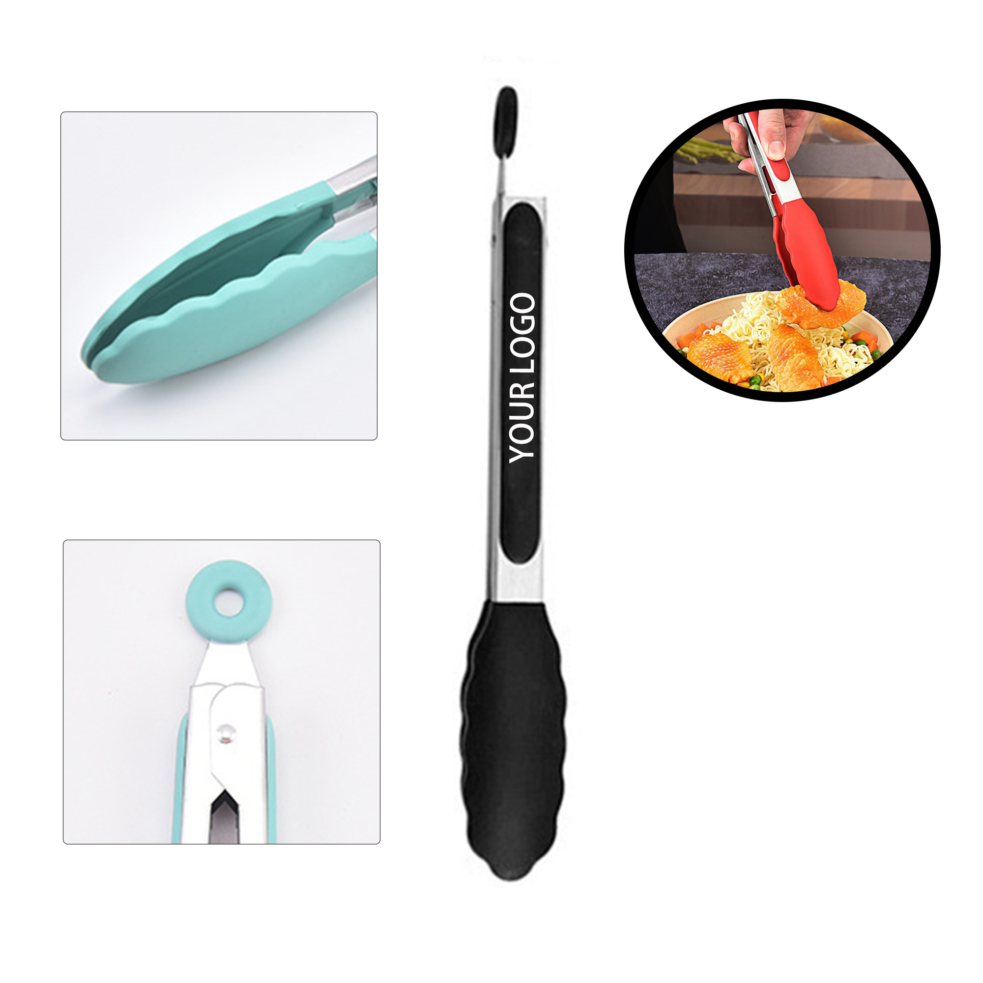 MOQ:5pcs Heat-Resistant Serving Tongs 2