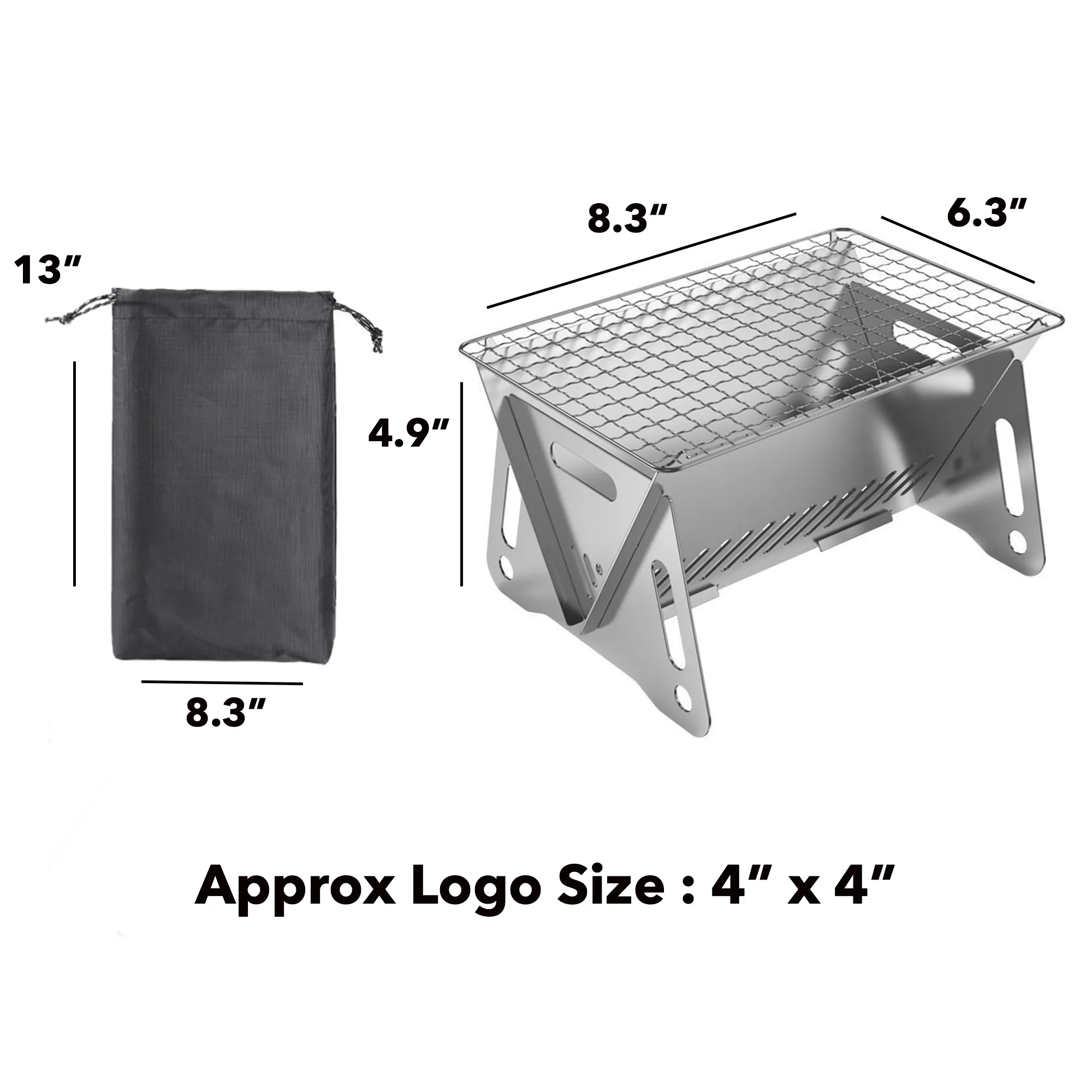 MOQ50 BBQ Portable Charcoal Grill 3
