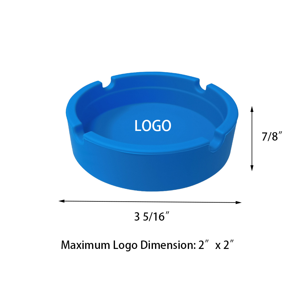 Portable Round Silicone Ashtray 3