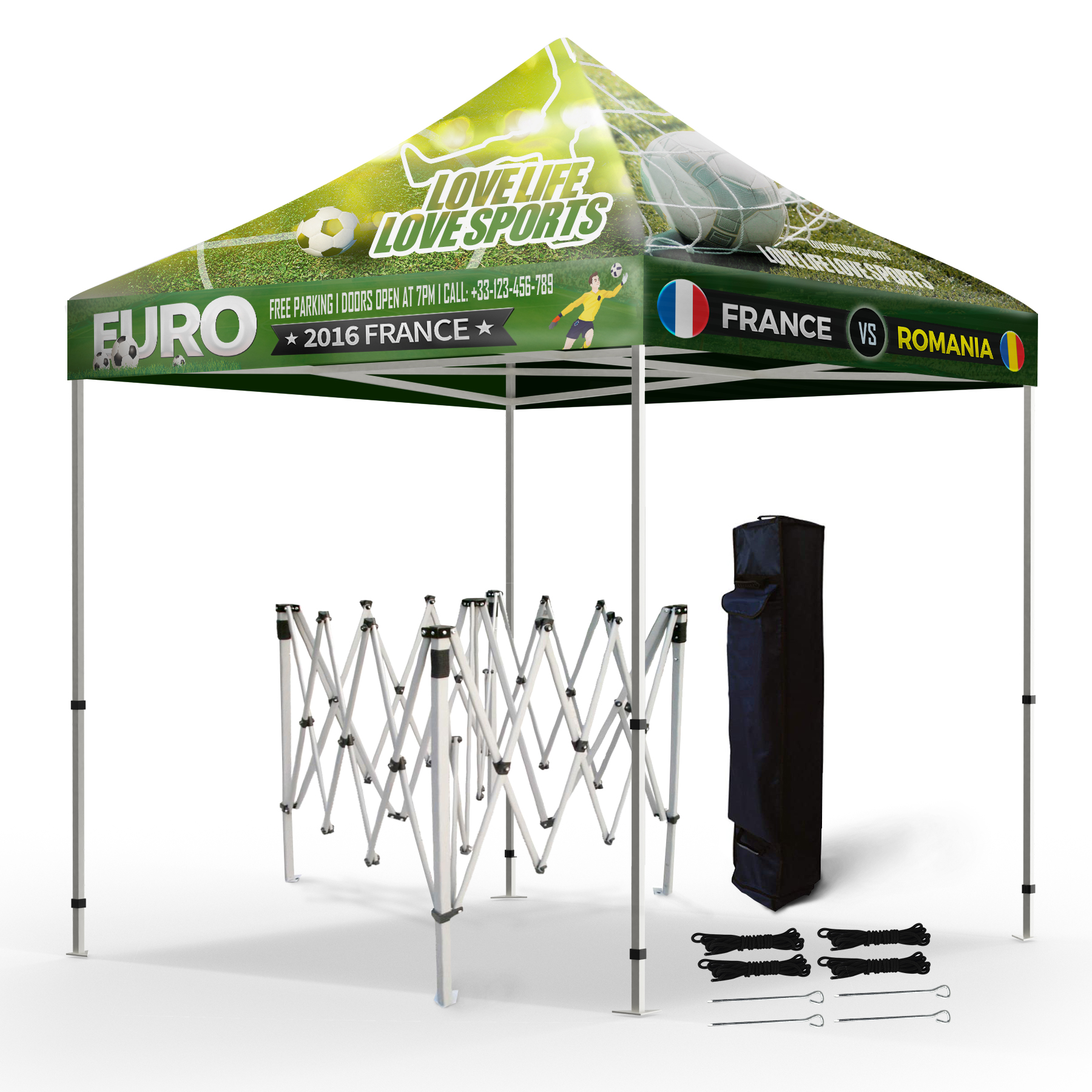 Premium 10' x 10' Pop-Up Tent Kit 2
