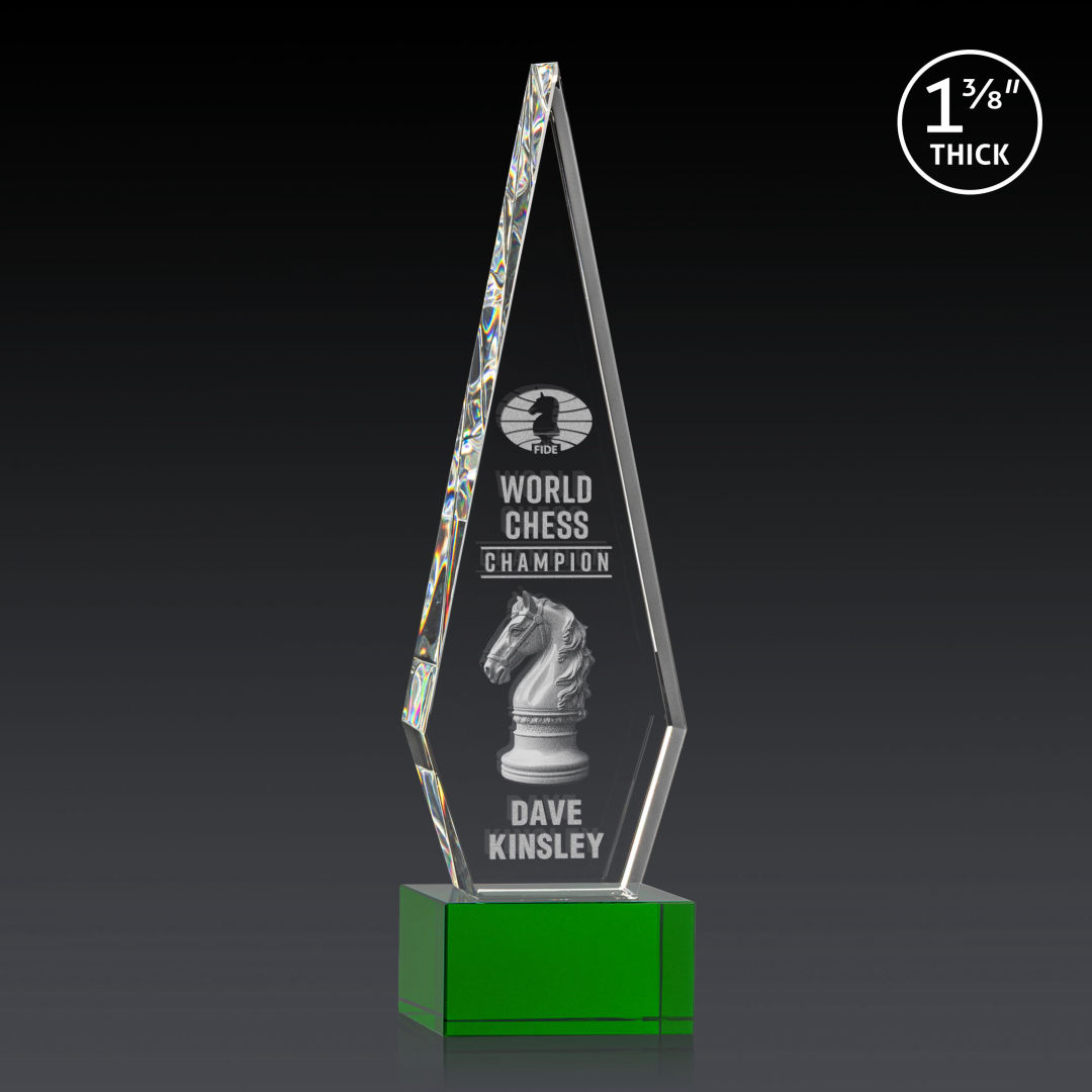 Springfield 3D Award on Hancock Base - Green 21