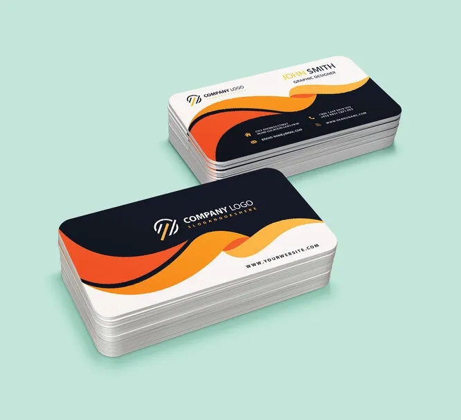 Rounded Corners Business Cards 3