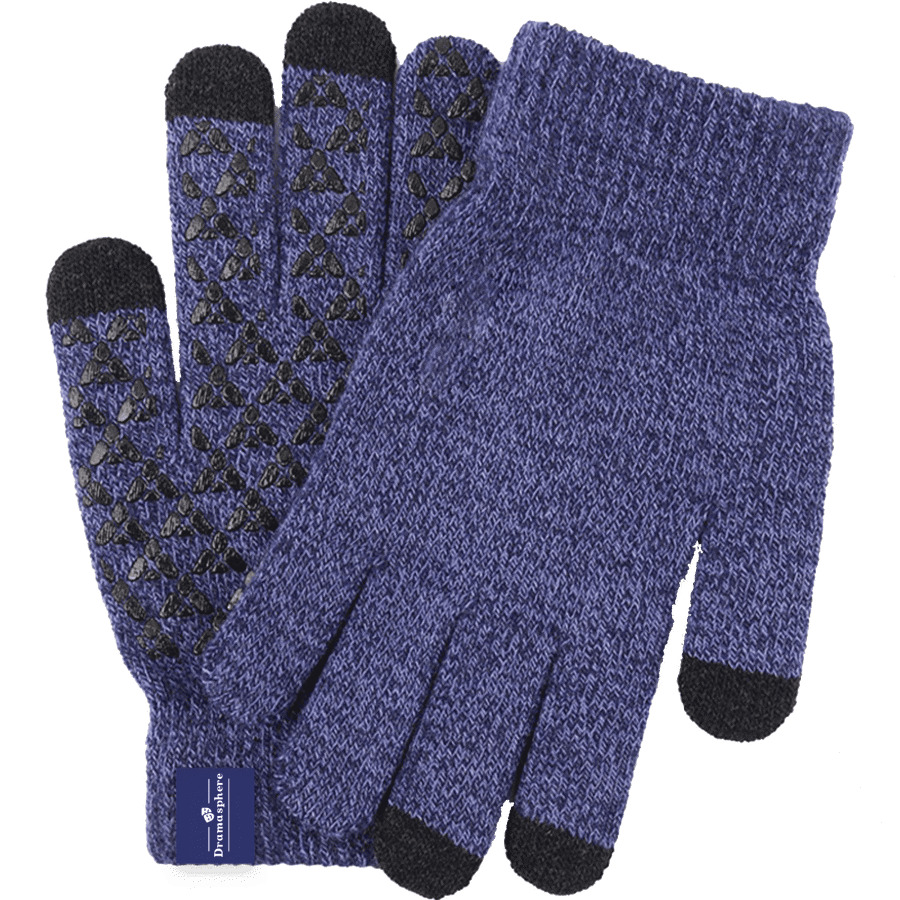 Adult Stretch Ribbed Gloves with Sensitive Touch, Non-Slip 2