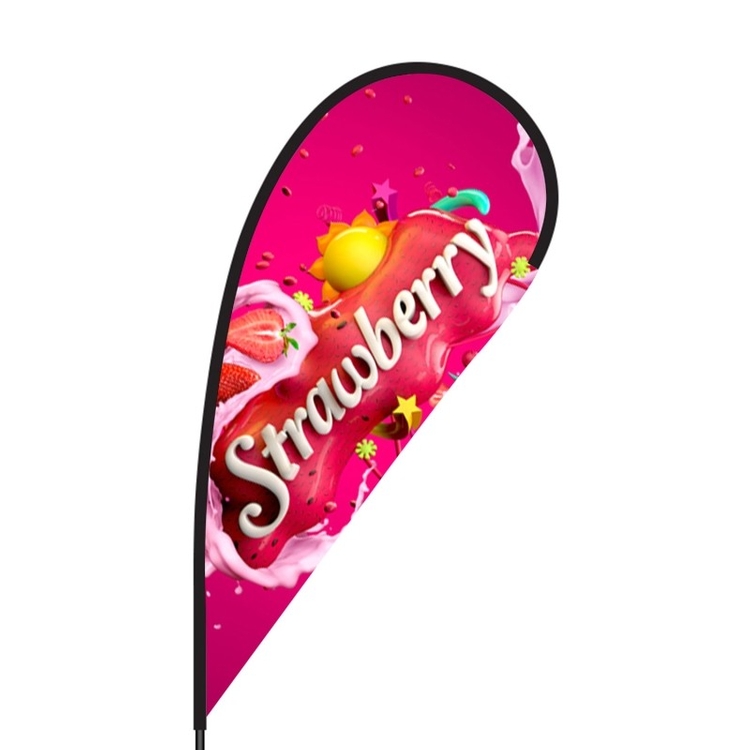 Flex Blade® Teardrop Flag Only, Single-Sided - 9' Outdoor Flag 4