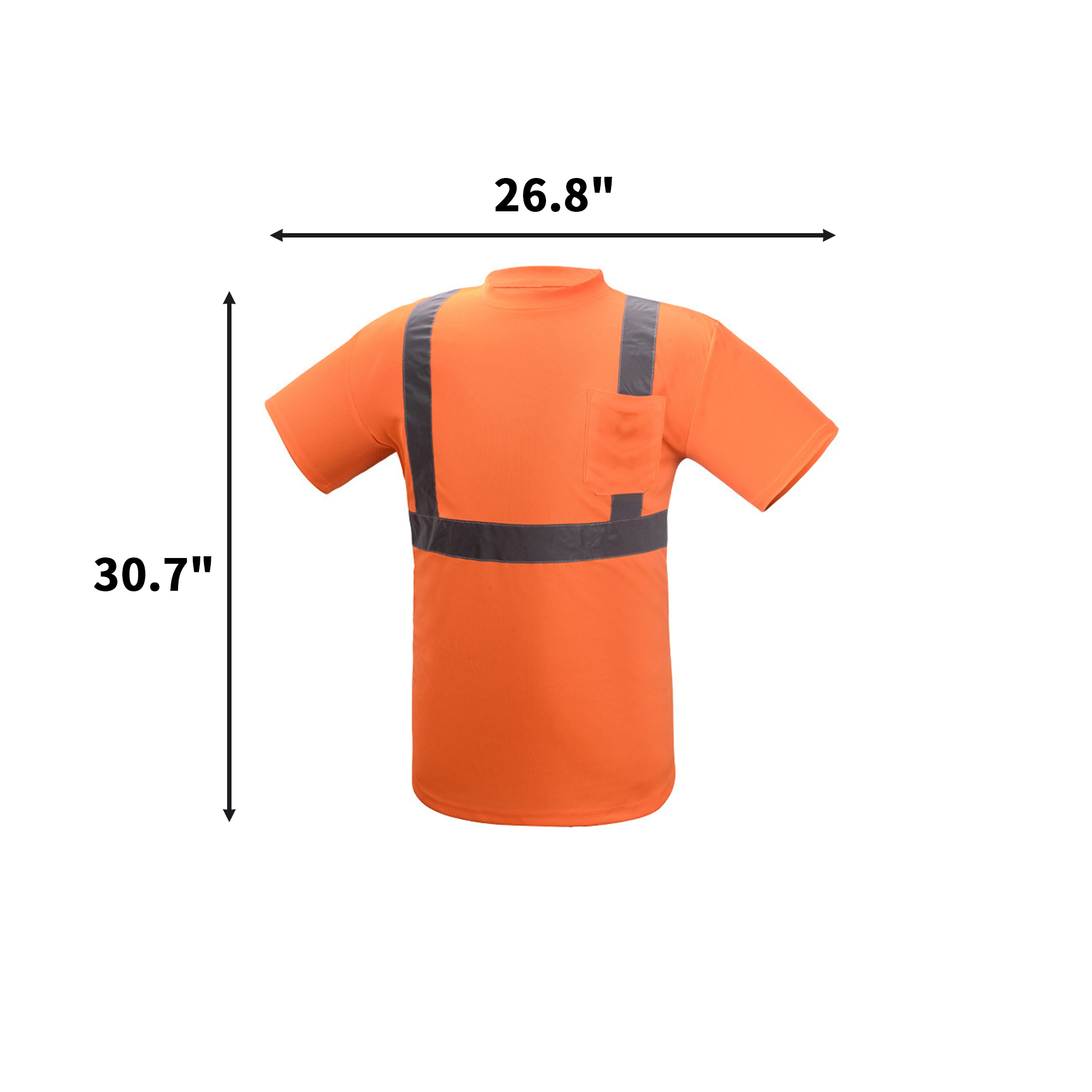 High Visibility Safety T Shirt With Pocket 2