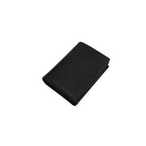 Sleek Leather Business Card Holder With Snap Closure 9