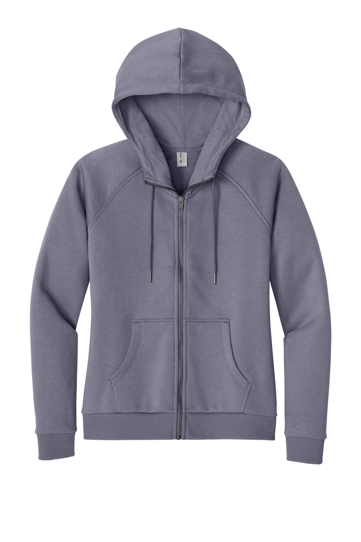 Allmade Women's Organic CVC Fleece Full-Zip Hoodie AL5003 22