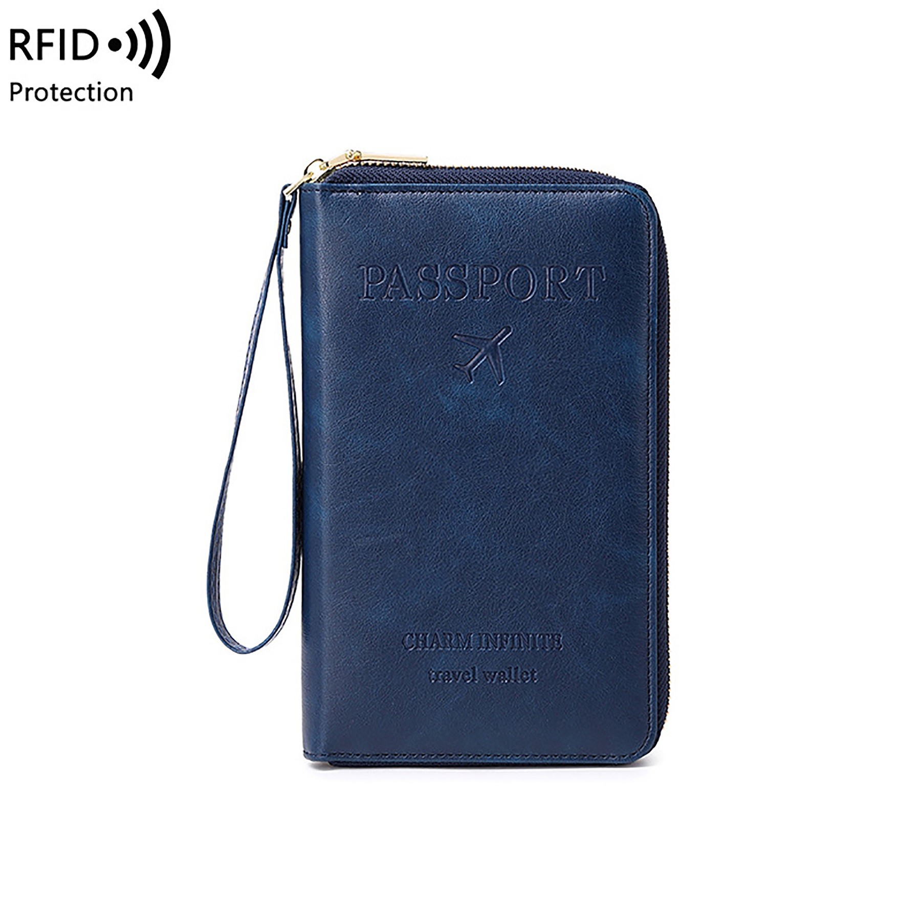 Long Leather Passport Case 4