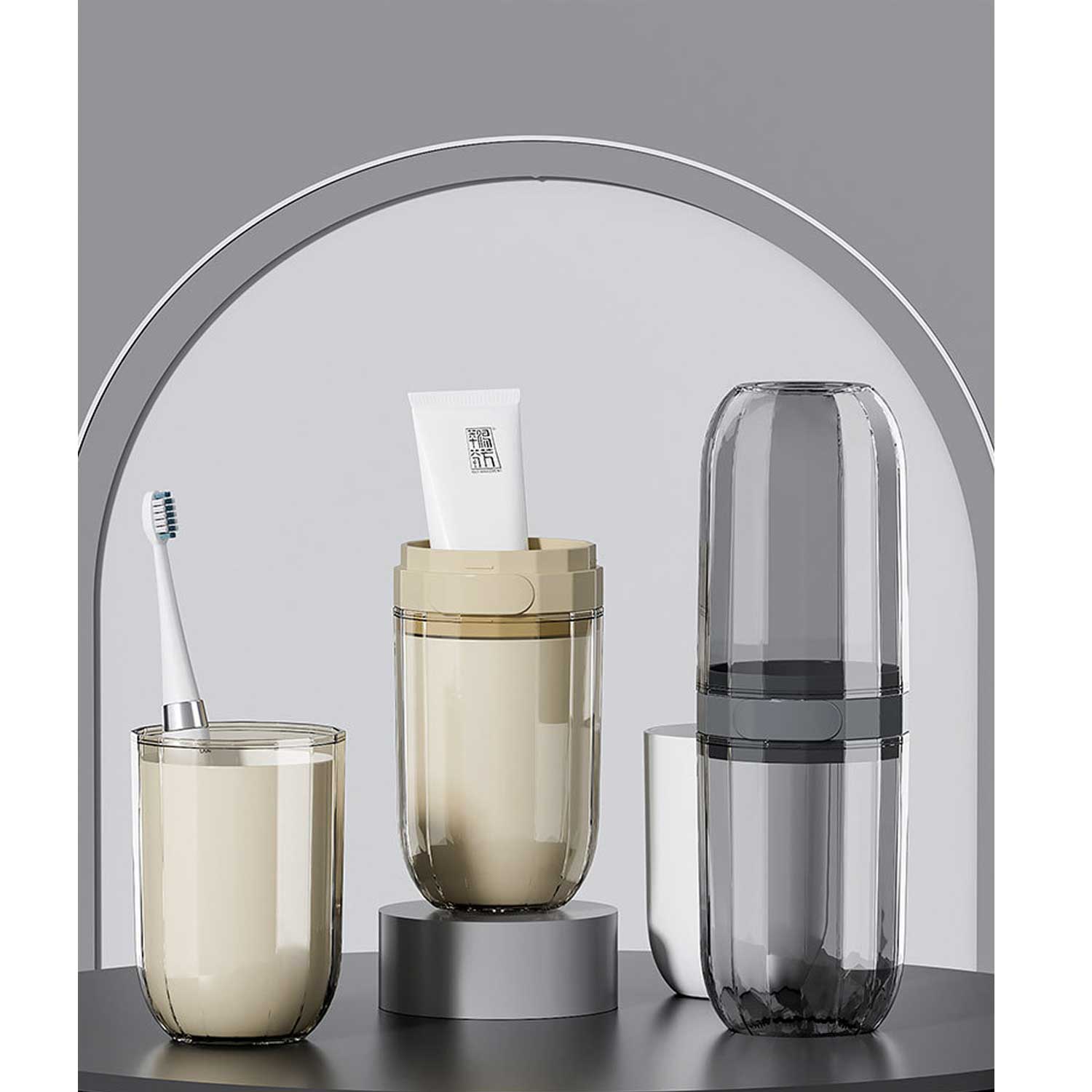 Portable & Stylish Travel Toothbrush Cup Set 8