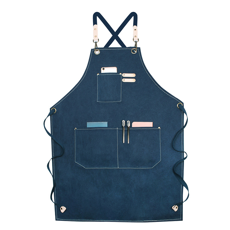 Canvas Adjustable Apron With Pockets 4