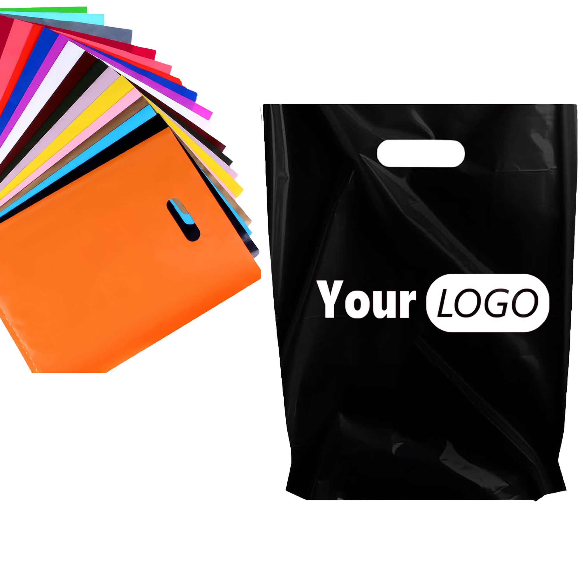 Custom Plastic Bag with Reinforced Handle 6