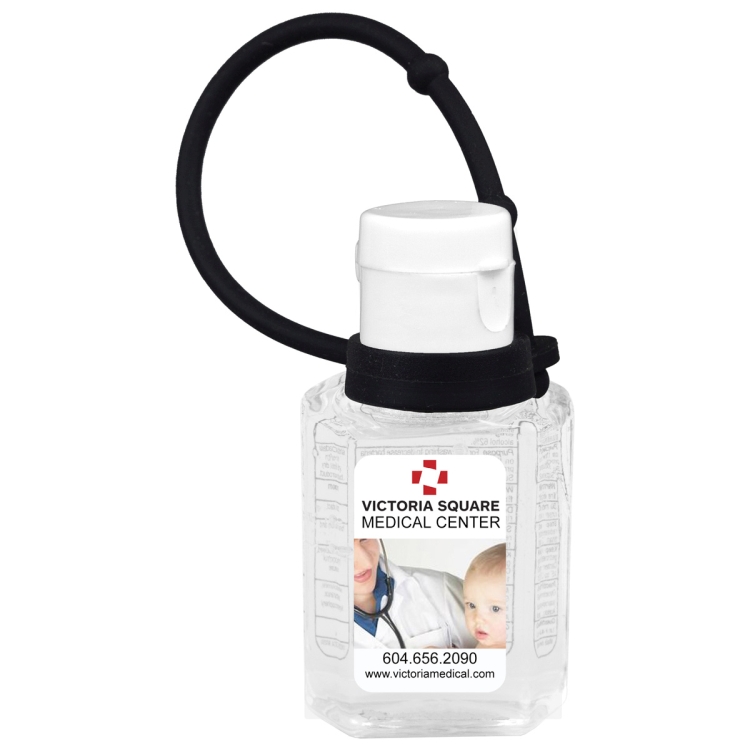 "SanPal Connect" 1.0 oz Compact Hand Sanitizer Antibacterial Gel in Flip-Top Squeeze Bottle with Col 10