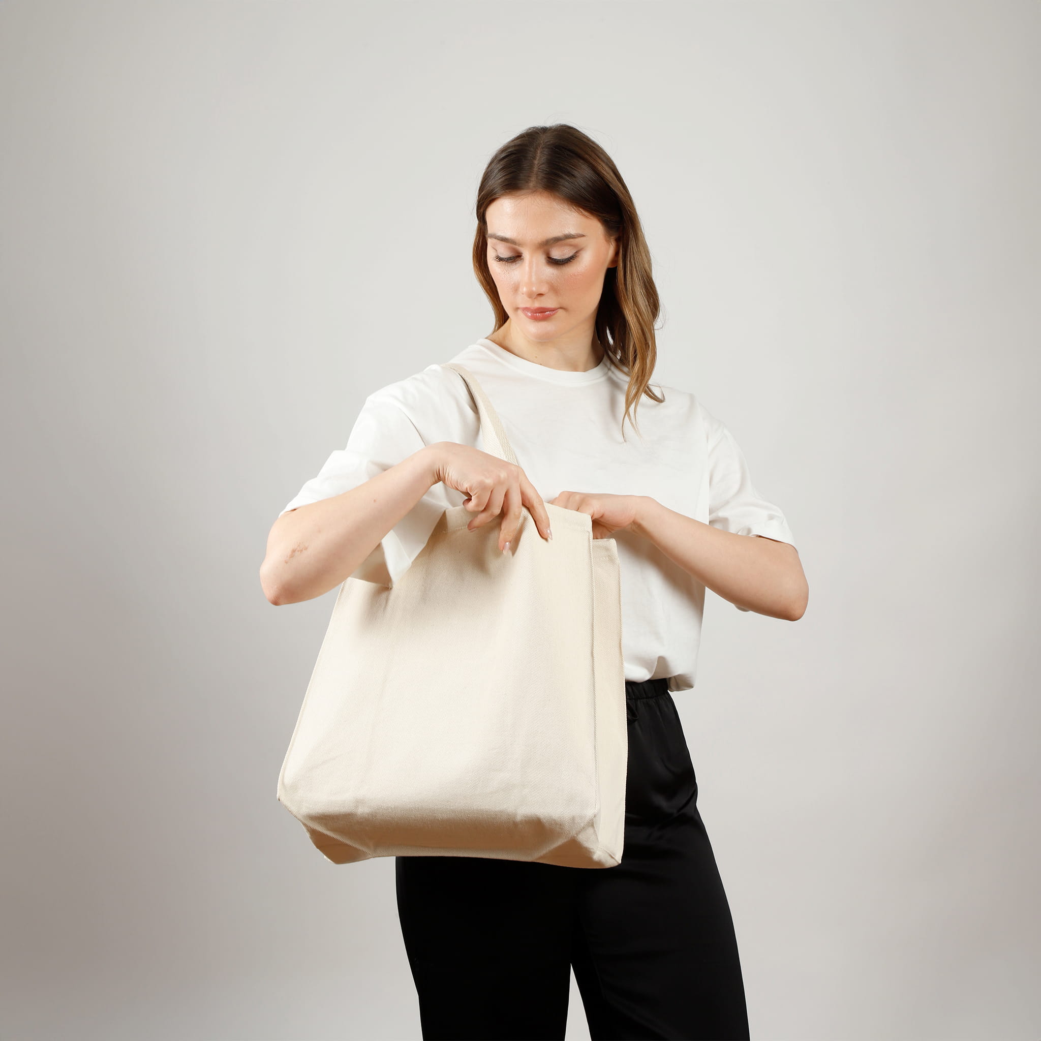 Over-the-Shoulder Twill Tote Bag 3