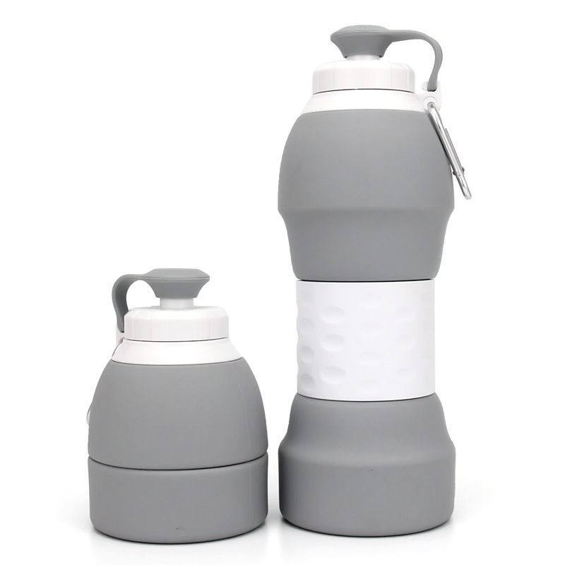 580ml Outdoor foldable silicone water bottle 4
