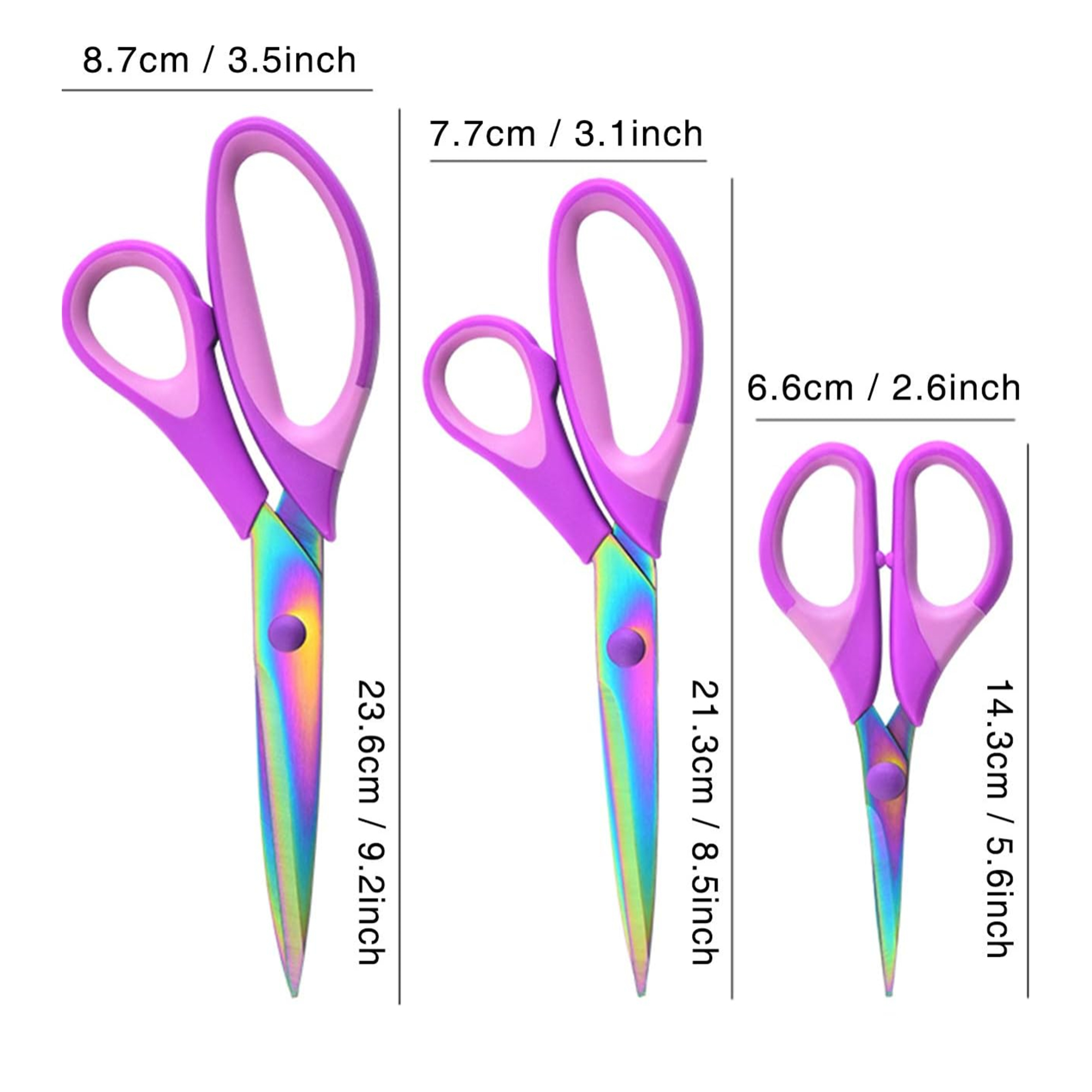 Craft Scissors Set Of 3 Pack 3