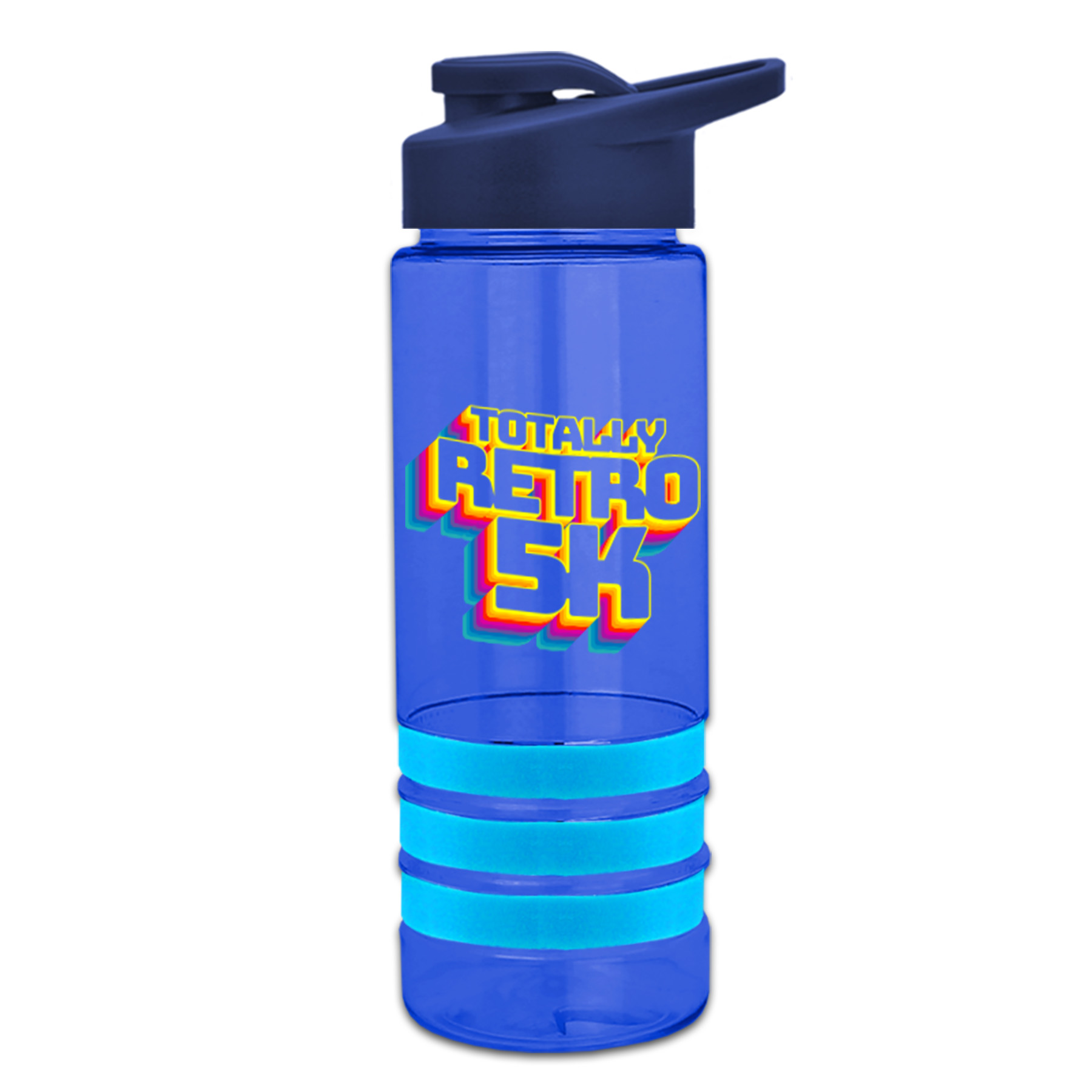 Sergeant Stripe - 24 oz. Tritan Bottle with Drink thru , Stripe Bands, and Digital imprint 5