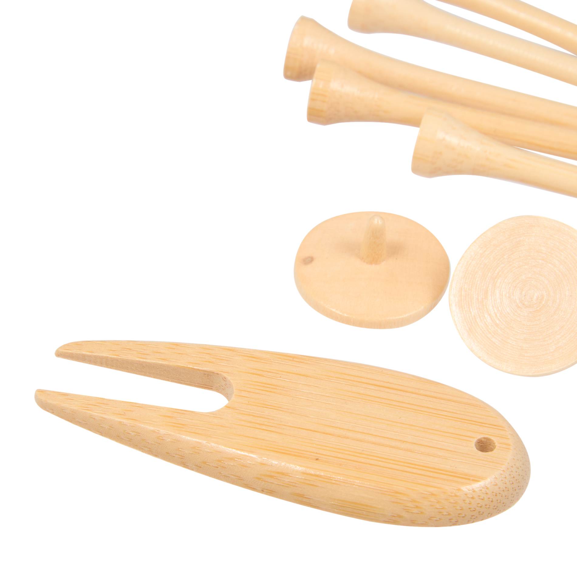 Bamboo Golf Tee Set with Recycled Pouch 5