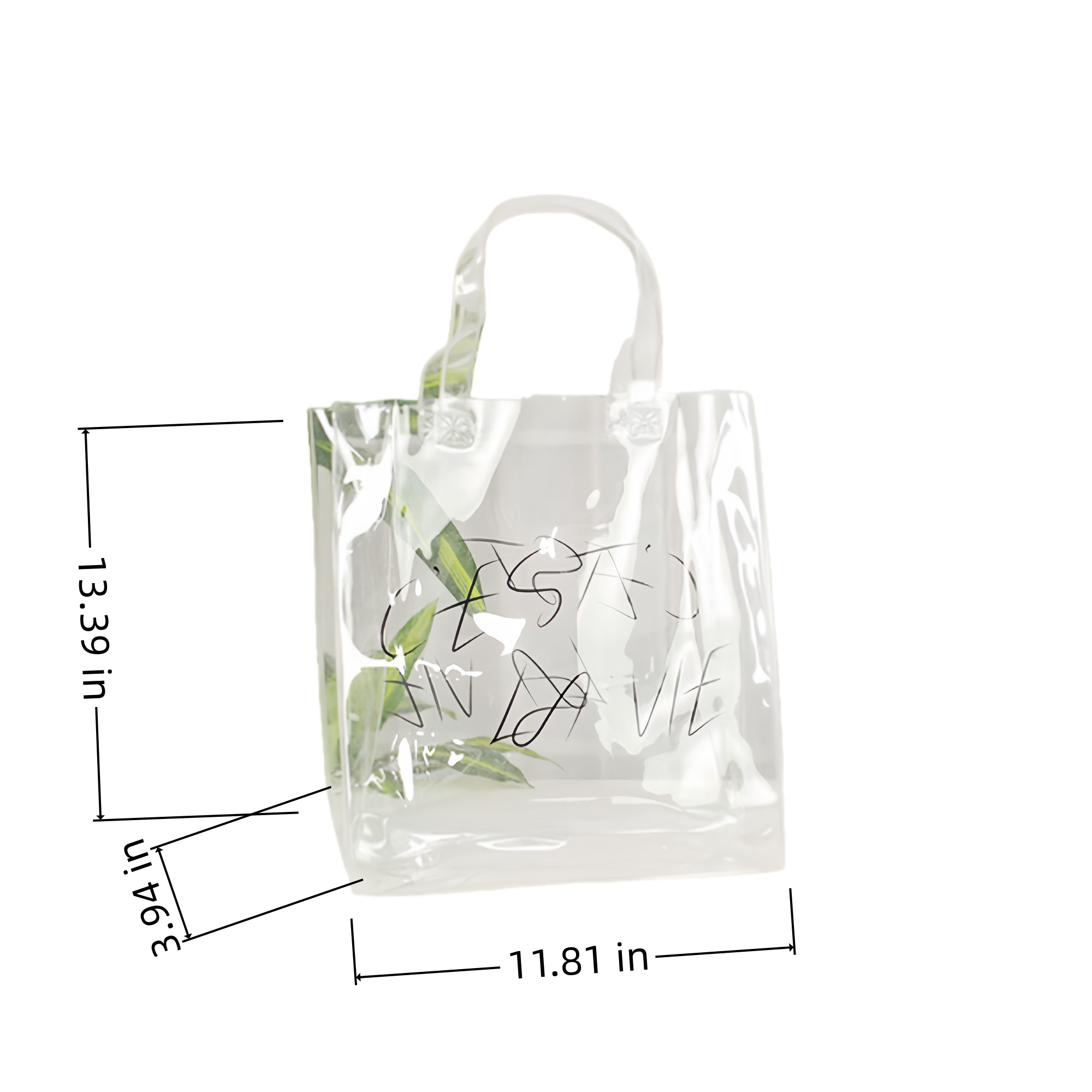 PVC Handheld Bag Eco Friendly 3