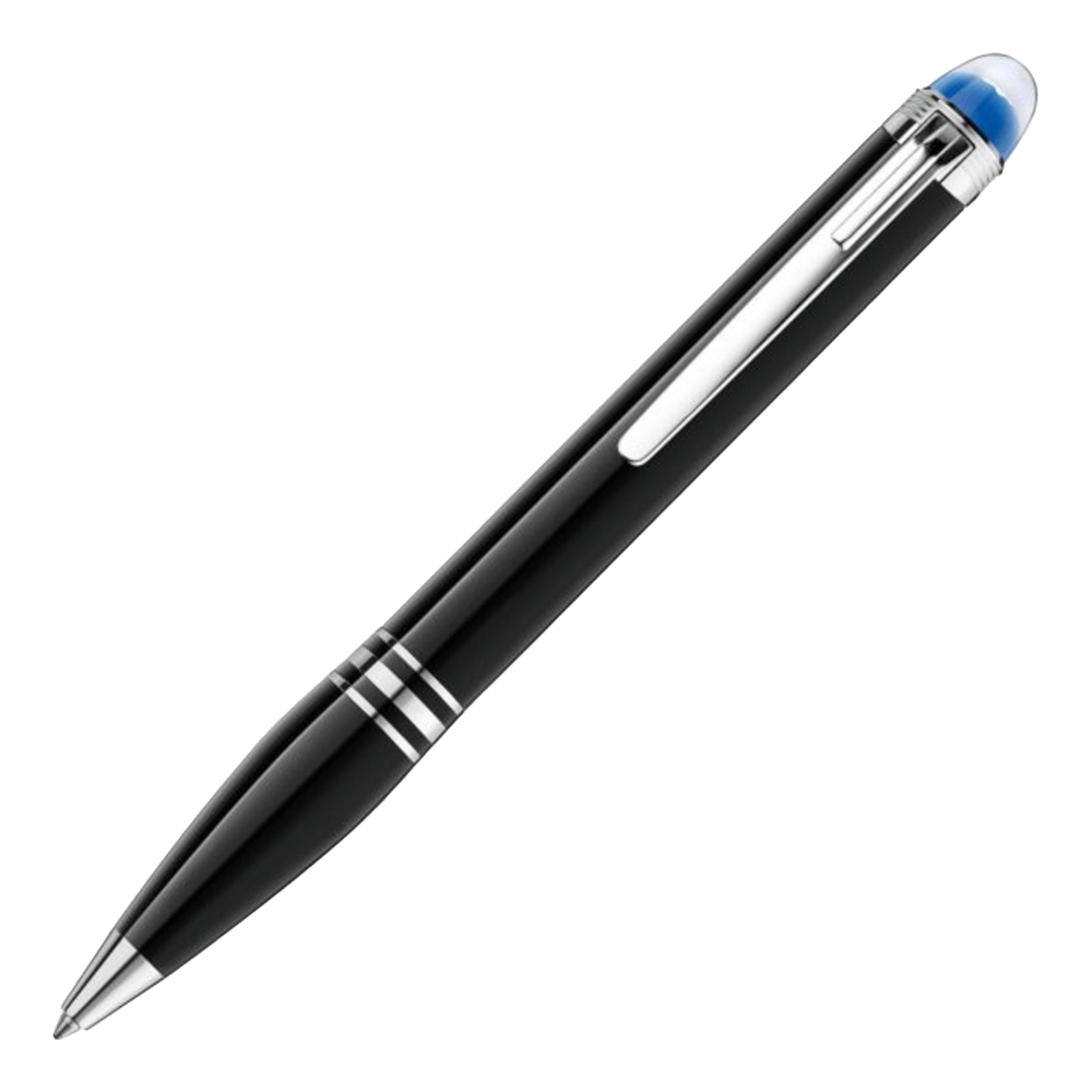 MONTBLANC® Starwalker Luxury Ball Point Blue Translucent Dome Pen w/ Gift Box