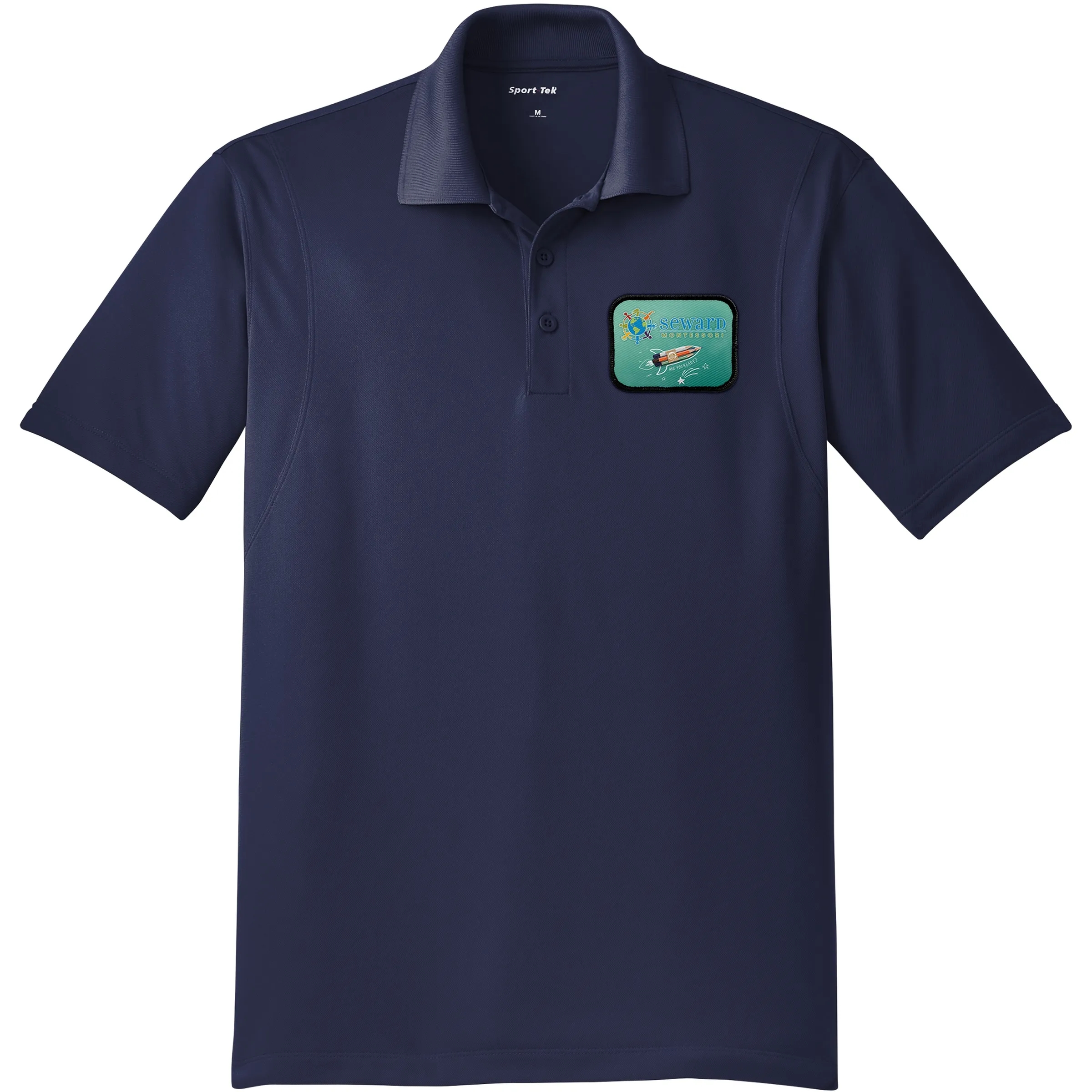 SPORT-TEK(R) MICROPIQUE SPORT-WICK(R) POLO WITH EMBLEM 1
