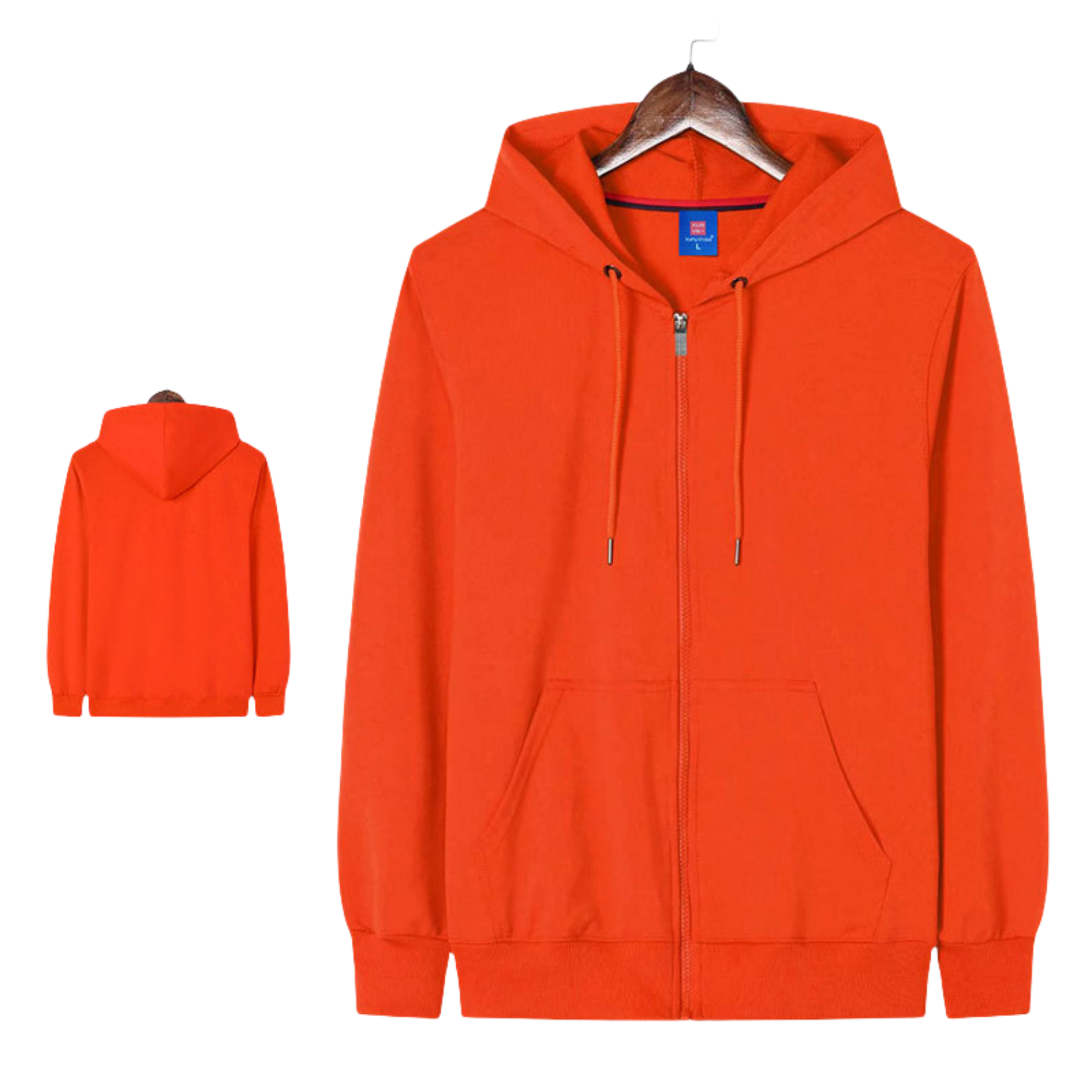 Full Zip cotton Pullover drawstring hooded Loose Fit hoodie, custom hoodie or sweatshirt with logo imprint 10