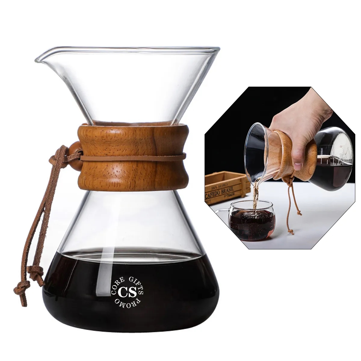 Pour Over Glass Coffee Maker 4
