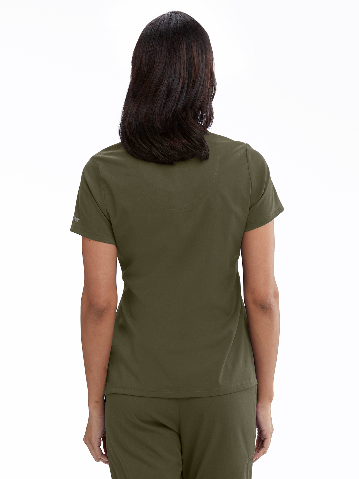 Grey's Anatomy Spandex Stretch - Women's One-Pocket Bree Tuck-In Scrub Top 7