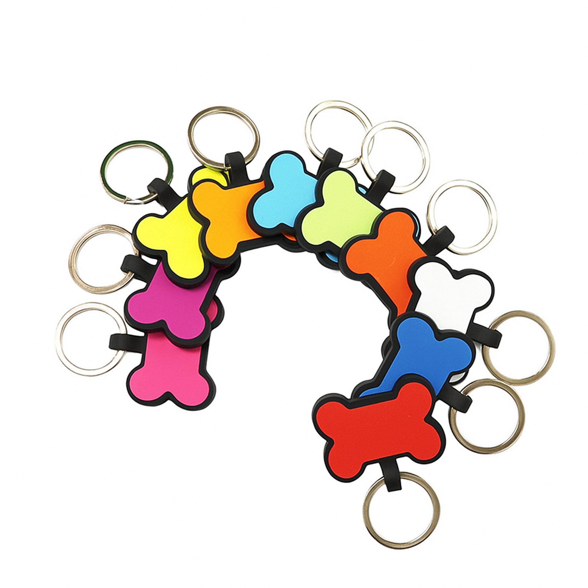 Bone Shaped Silicone Pet ID Tag 4