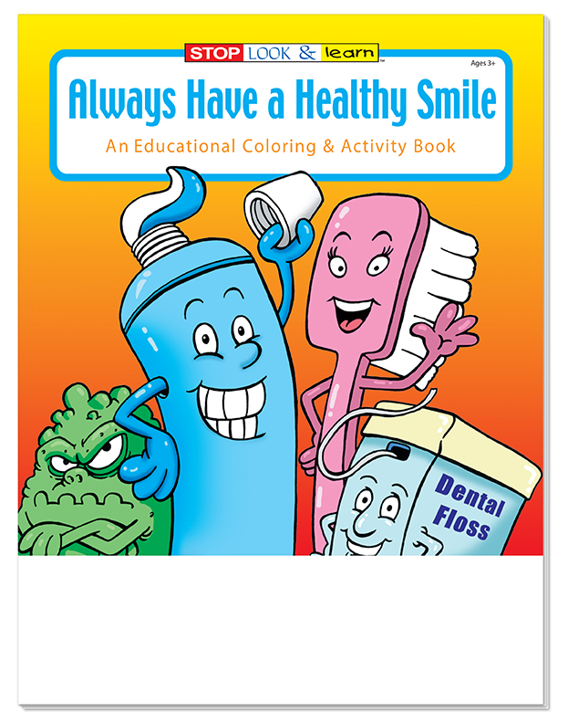 COLORING SET - Always Have A Healthy Smile Coloring Book Fun Pack 2