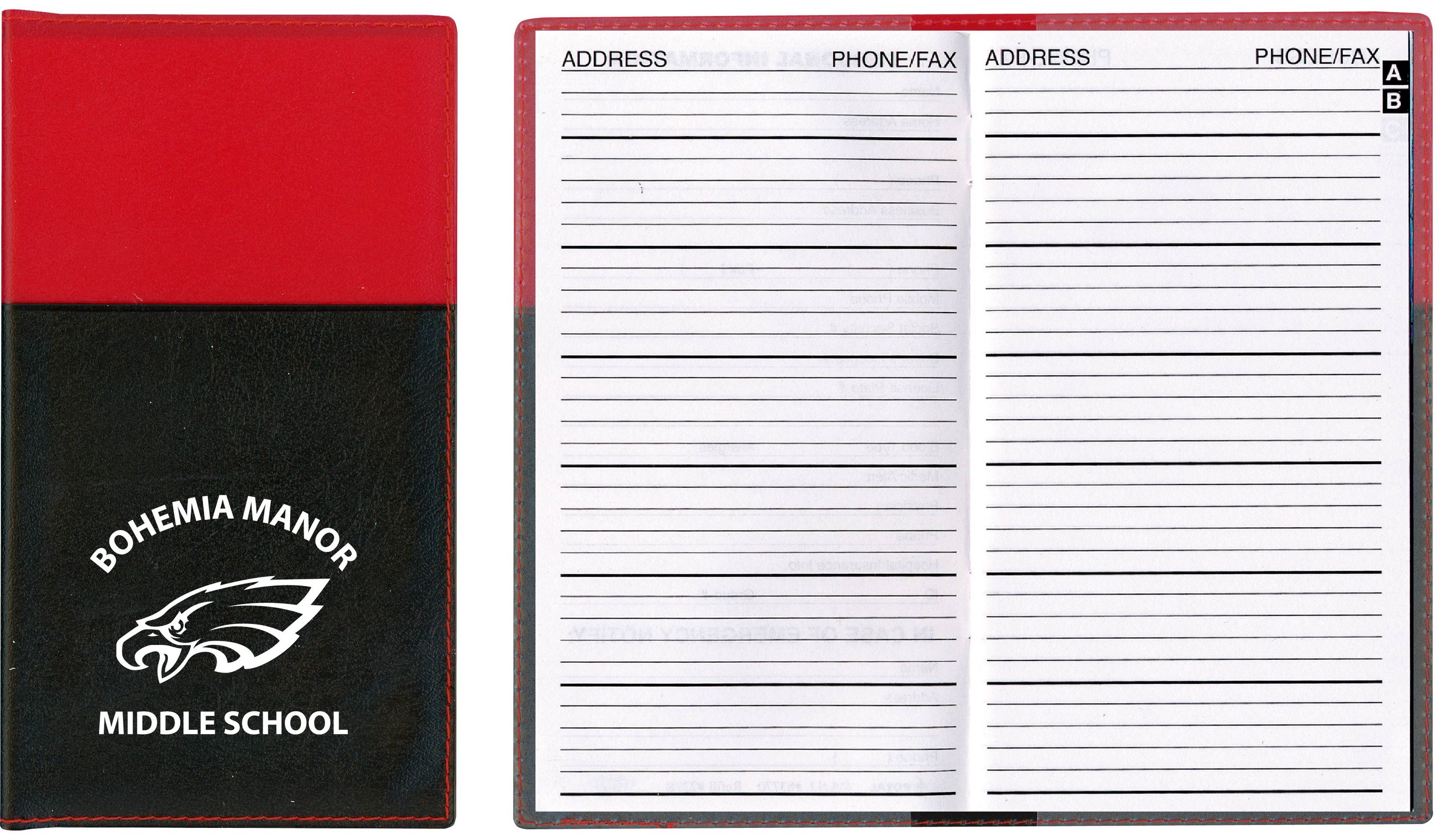 Soft Cover 2 Tone Vinyl France Series Address Book 3