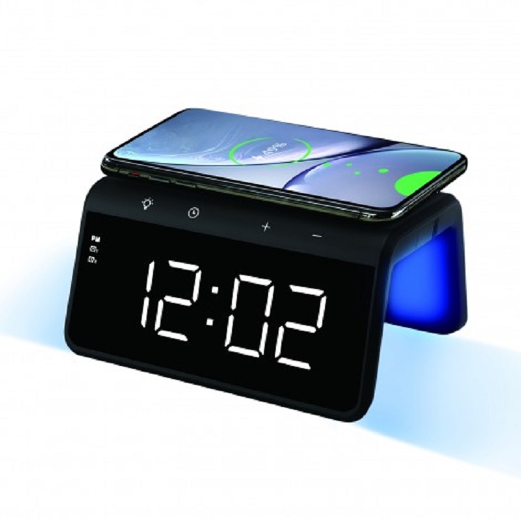 Digital Alarm Clock With Qi Certified 10W Wireless Charger A 18