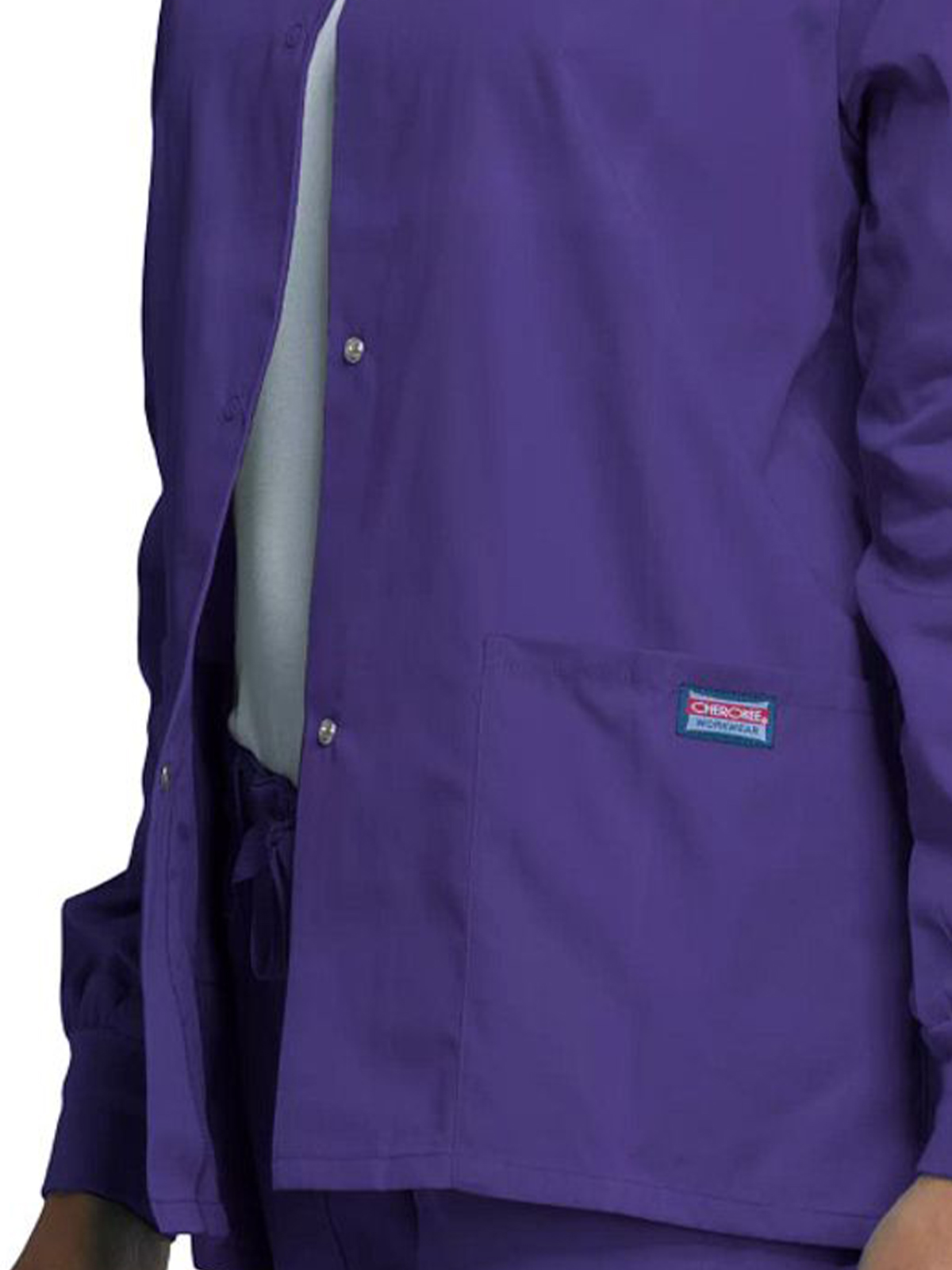 Cherokee - Workwear Originals - Women's 3-Pocket Snap Front Jacket 56