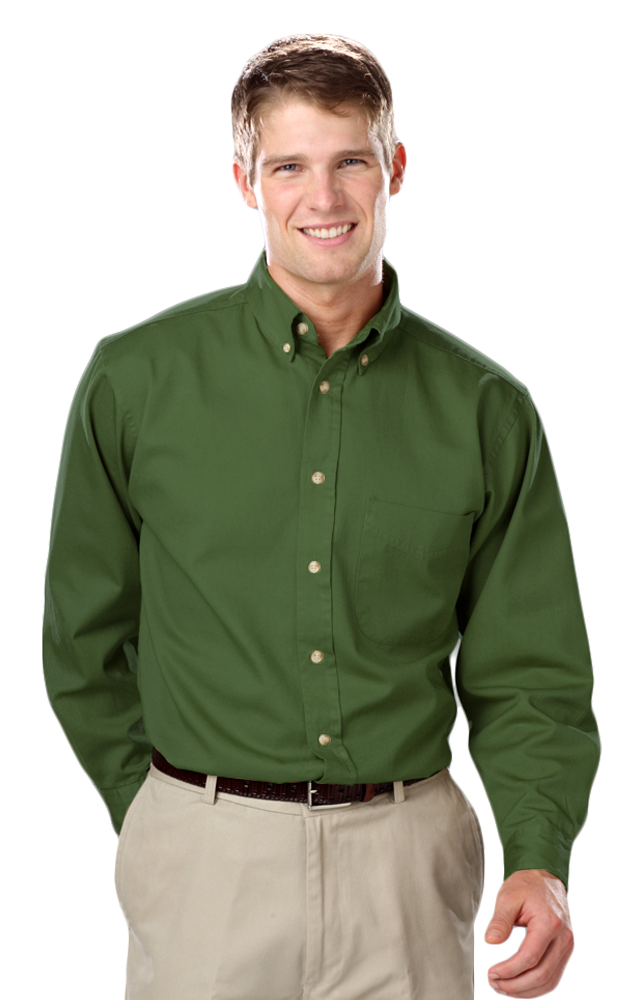 Men's L/S 100% cotton twill Shirt 45