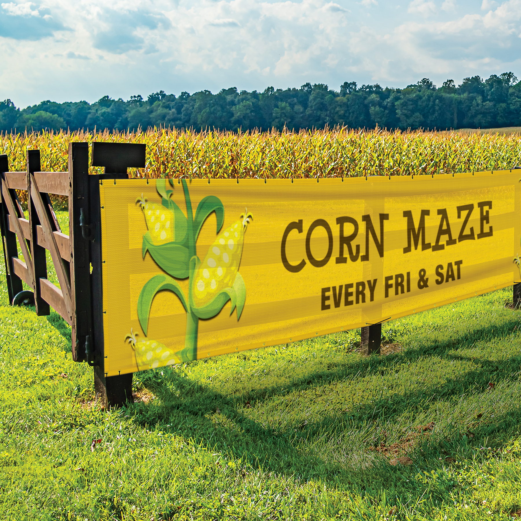 4' x 12' Premium Polyester Mesh Banner 13