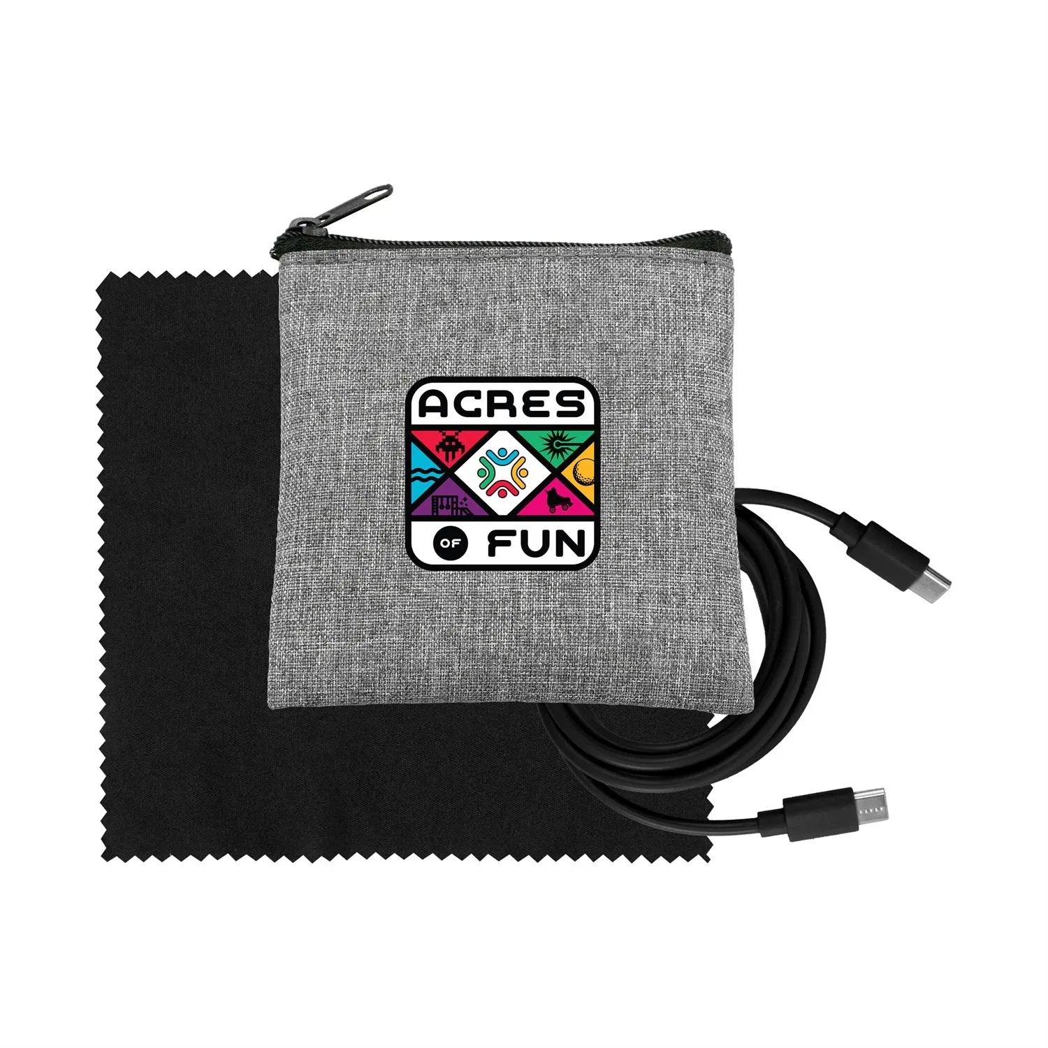 Recycled A+C to C Cable & Cloth Set 9